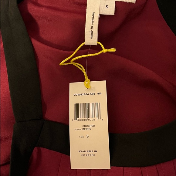 BCBG Magenta Double Layer Halter Dress - Picture 7 of 8